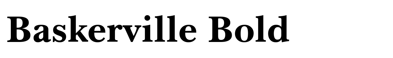 Baskerville Bold